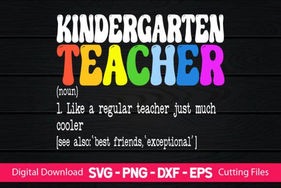 Funny Kindergarten Teacher Definition: Embroidery Review