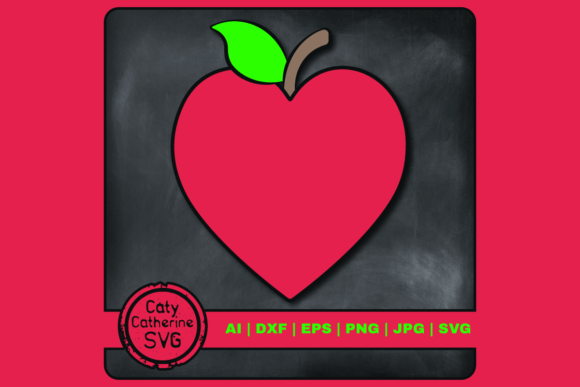 Love Heart Apple Teacher Appreciation Design Review