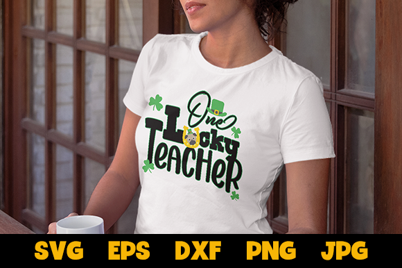 One Lucky Teacher Happy St Patrick's Day Design Review